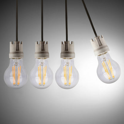 LED-filamentlampen (6-delig) - E14, 8W, Helder Glas