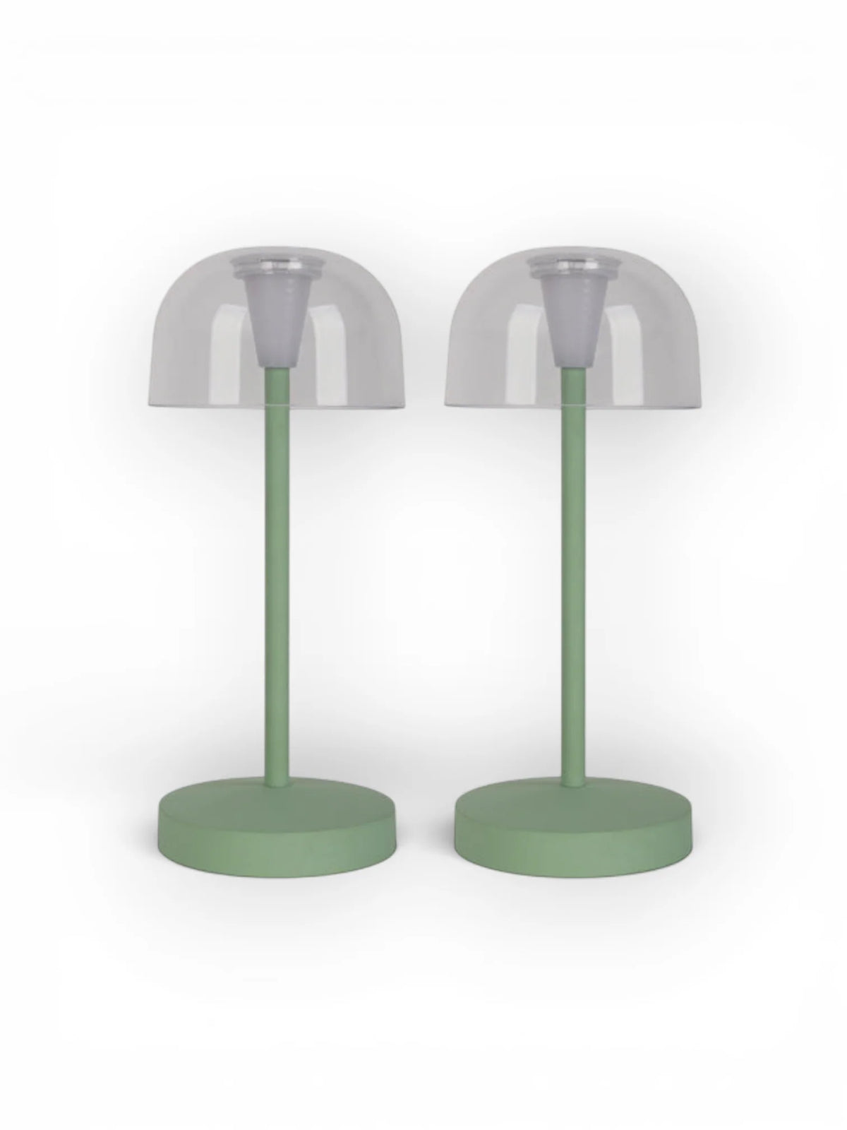 LED Acculamp Gomba Mint (Set van 2) - 18,5 cm
