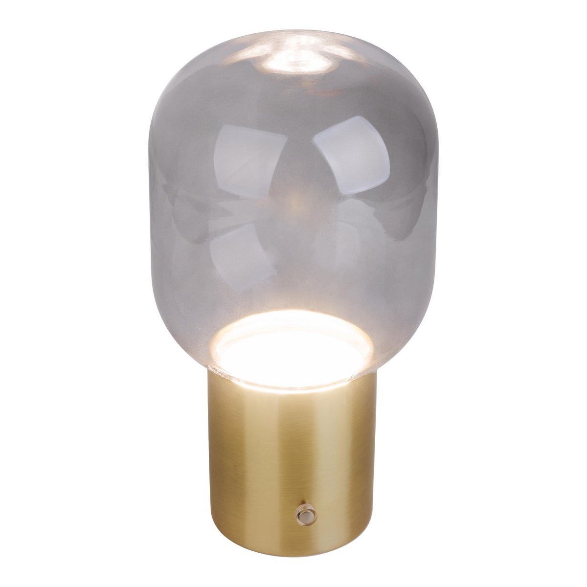 Snoerloze Tafellamp Albero Messing/Glas - 25 cm (Touch)