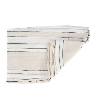 Linnen tafelkleed Provence zwart-wit - 150 x 250 cm - OutHome