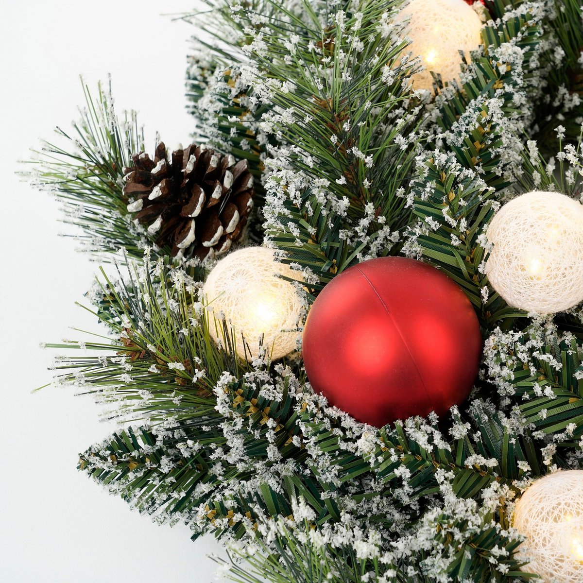 Kerstkrans Kaprun Verlicht Groen - Ø 45 cm