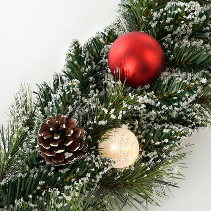 Kerstslinger Kaprun Verlicht Groen - 180 cm