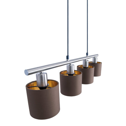 Hanglamp Maron 4-Lichts Bruin (E14)