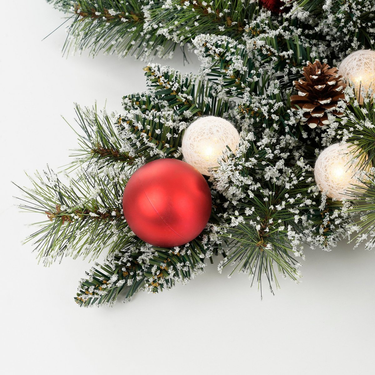 Kerstkrans Kaprun Verlicht Groen - Ø 90 cm