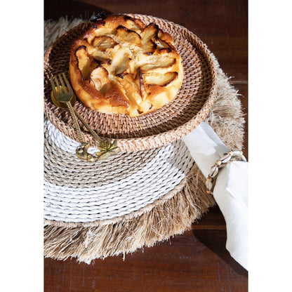 Raffia servetring Schelp naturel - OutHome