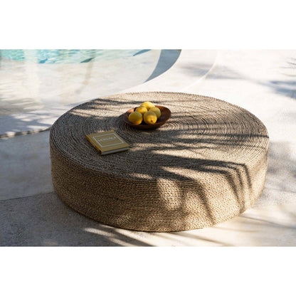 Zeegras poef XL naturel 100 cm