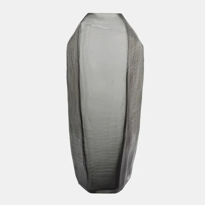 Glazen vaas Stone Smoke grijs mat