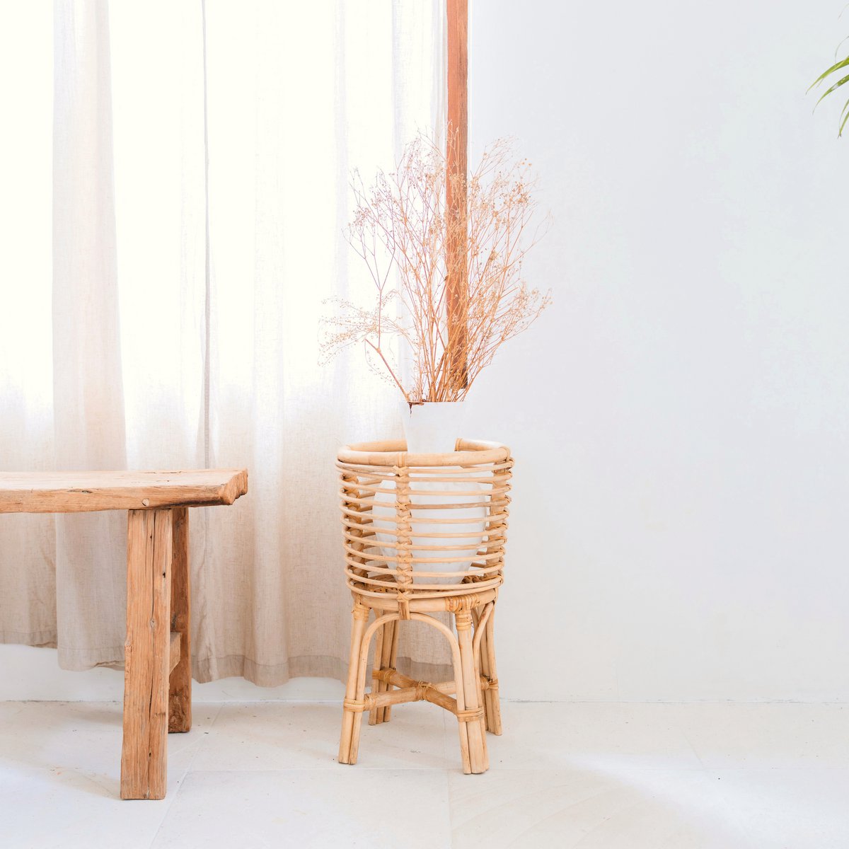 Plantenstandaard Akara Rotan Rond - Ø 20 cm