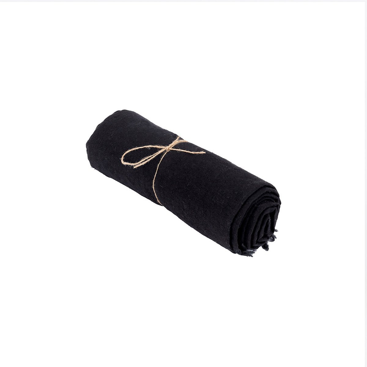 Linnen tafelkleed Elegant zwart - 150 x 200 cm - OutHome