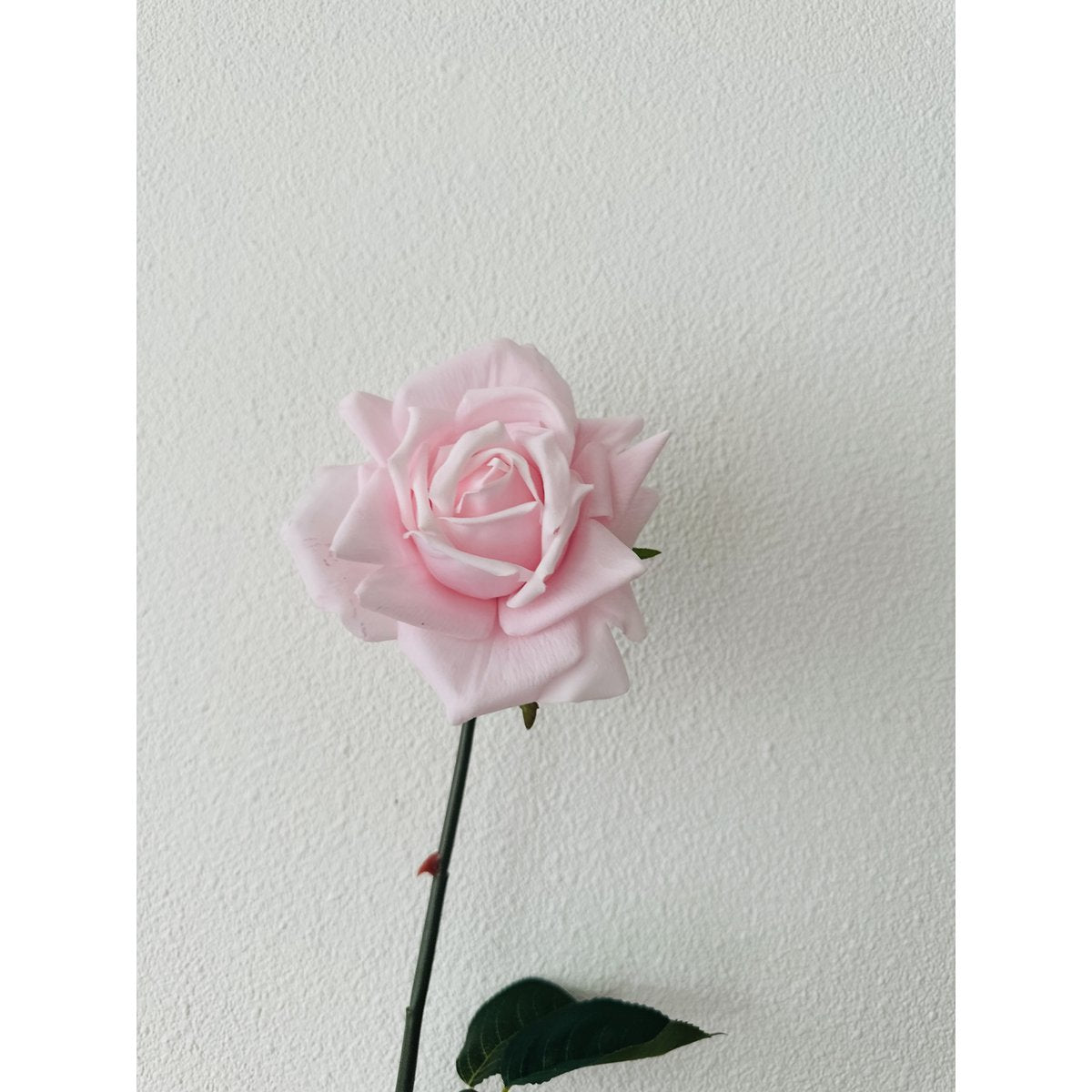 Kunstbloemen Hand touch rose roze - 72 cm (Set van 2)