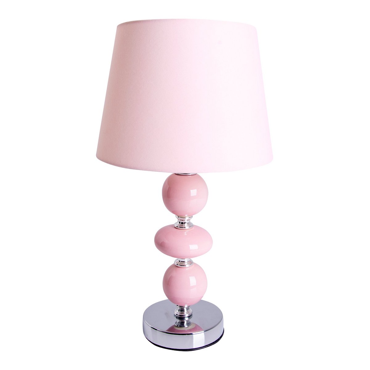 Keramische tafellamp "araga" 36 cm hoog, tafellamp gemaakt van metaal, keramiek, met tekstbladen, roze, met E14 - aansluiting, verlichting voor eetkamer, woonkamer, gang of kantoor, - OutHome