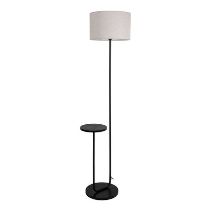 Vloerlamp Tordis met Tafel Zwart/Wit - 157 cm (E27)