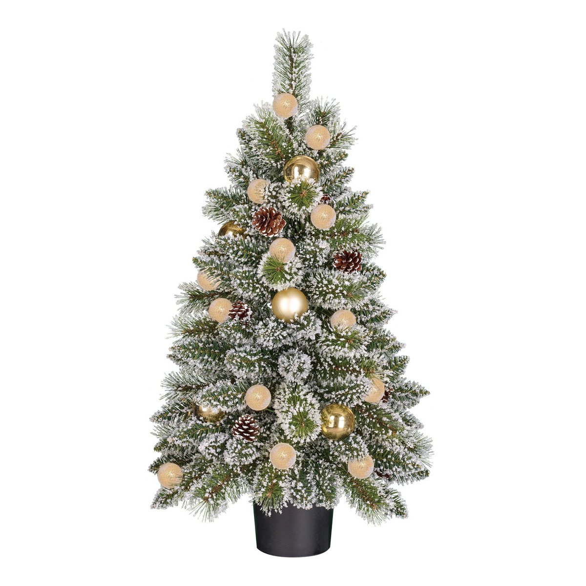 Kunstkerstboom Kaprun Verlicht Groen - 90 cm