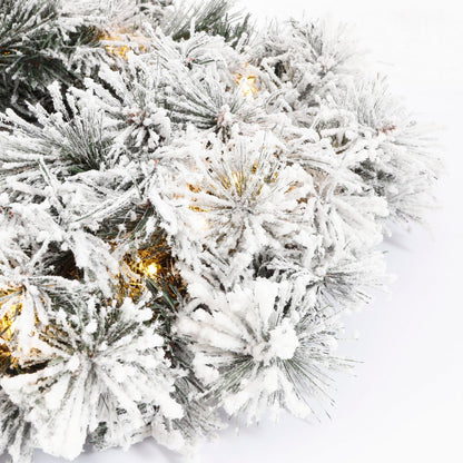 Kerstkrans Dinsmore Verlicht Groen - Ø 60 cm