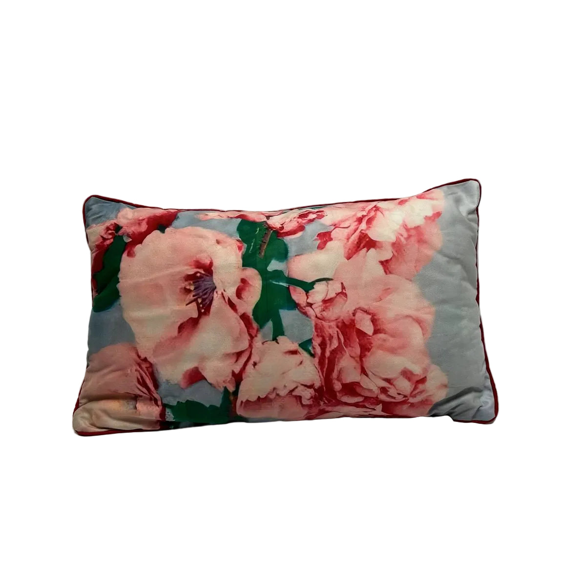Sierkussen Bloemen roze - 50 cm