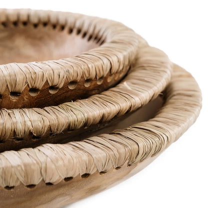 Teakhouten kom Like me naturel - 30 cm