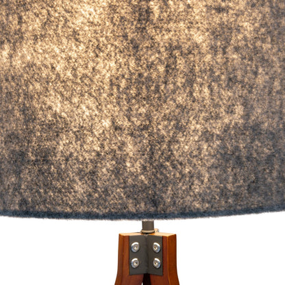 Vloerlamp Filco Hout/Kunststof Bruin/Grijs - 147 cm (E27)