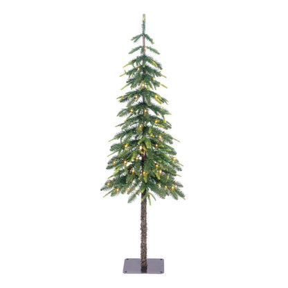 Kunstkerstboom Lodge Verlicht Groen - 155 cm