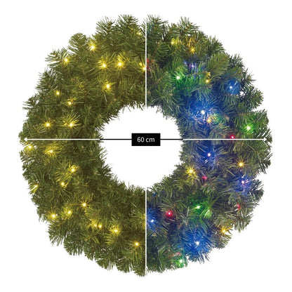 Kerstkrans Limber Verlicht Groen - Ø 60 cm