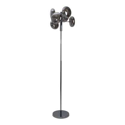 Vloerlamp Orion Rookglas