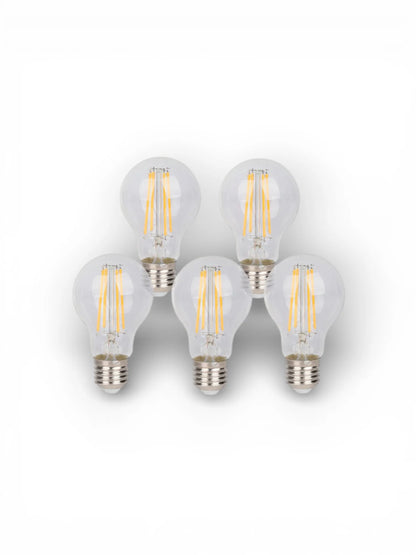 LED-filamentlampen (6-delig) - E14, 8W, Helder Glas