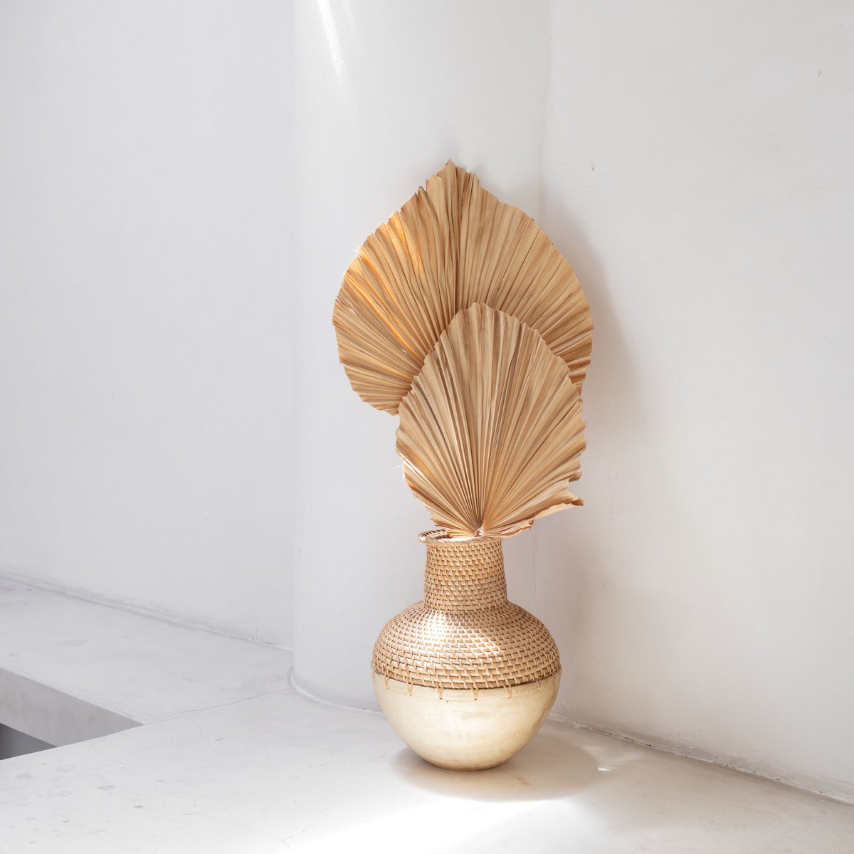 Vaas Kamari Rotan/Hout
