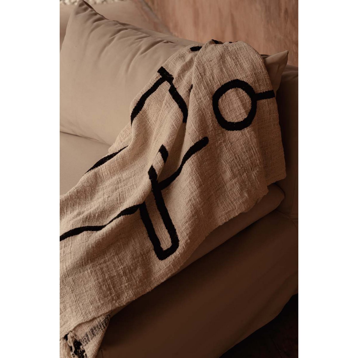 Bedsprei The evil eye zwart