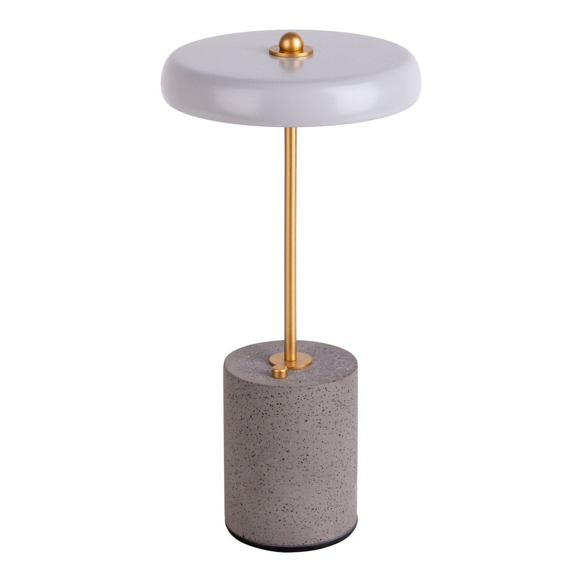 Acculamp Seta Grijs Metaal/Beton - 30 cm