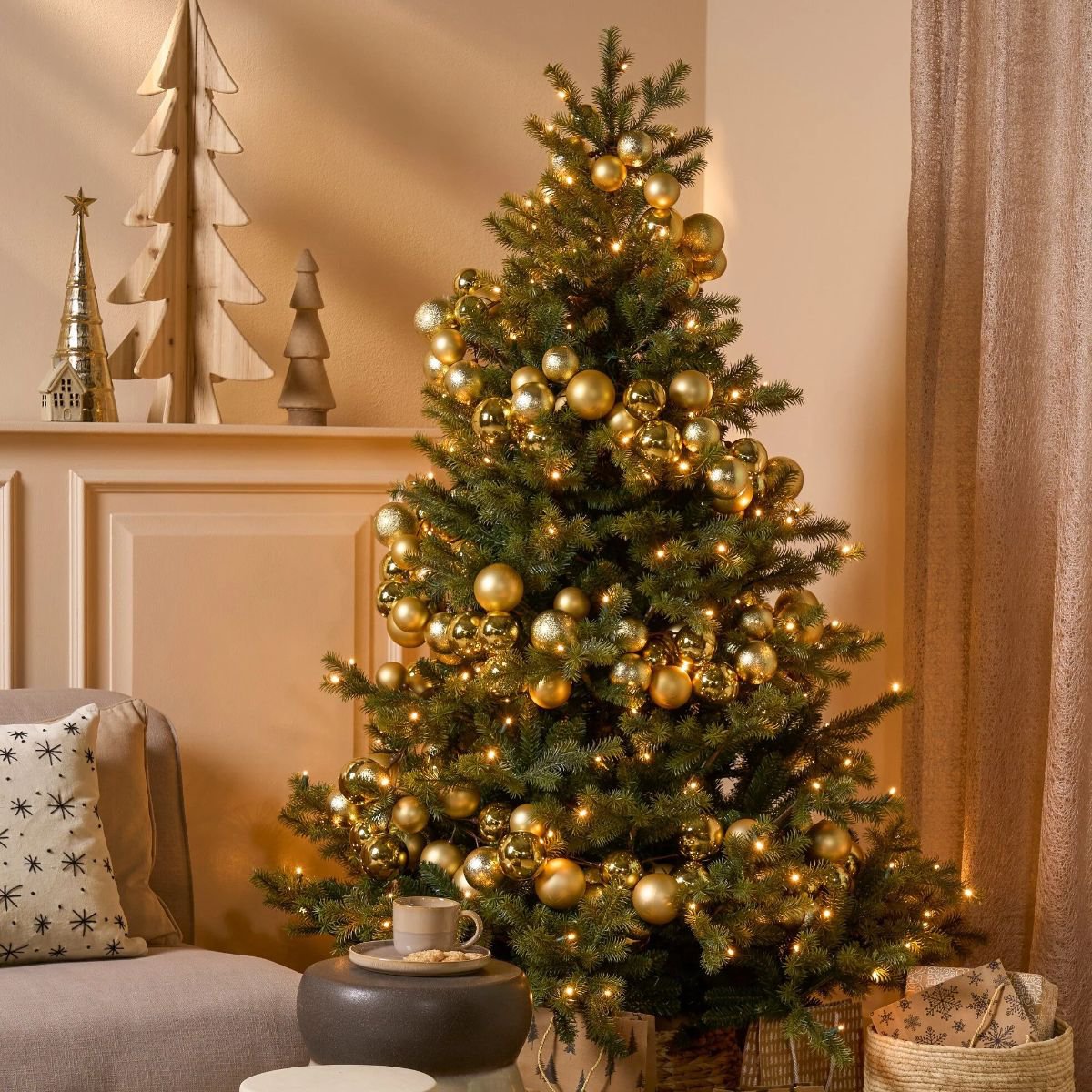 Kunstkerstboom Clive Verlicht Groen - 185 cm