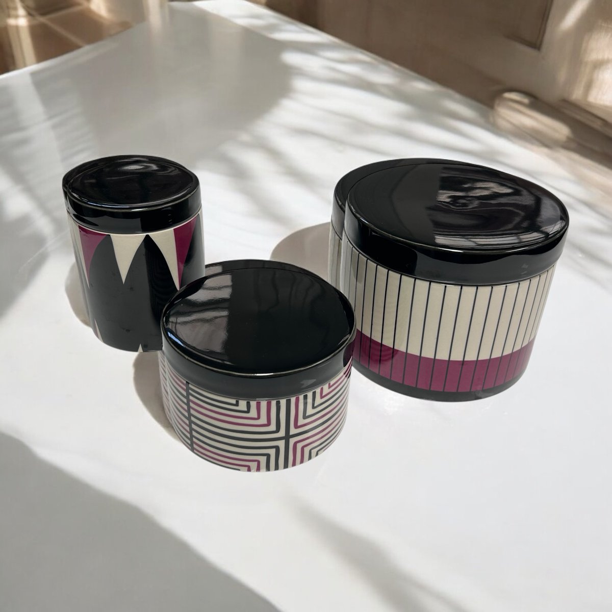 Keramische doos A-stijl en B-stijl (set van 2)