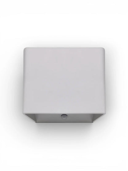 Snoerloze Wandlamp Kubus Wit - 10 cm (Sensor)