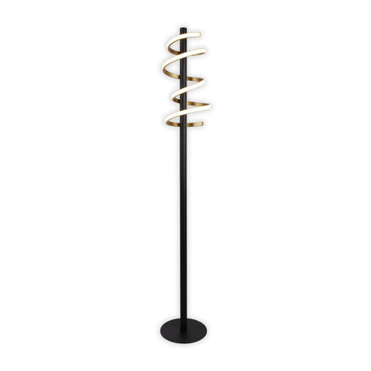 LED Vloerlamp Belleza Zwart/Goud - 140 cm