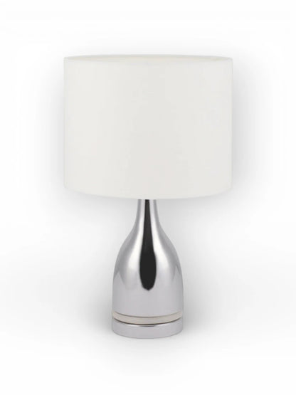 LED Tafellamp Cosima Chroom/Wit - 43,5 cm (E14)