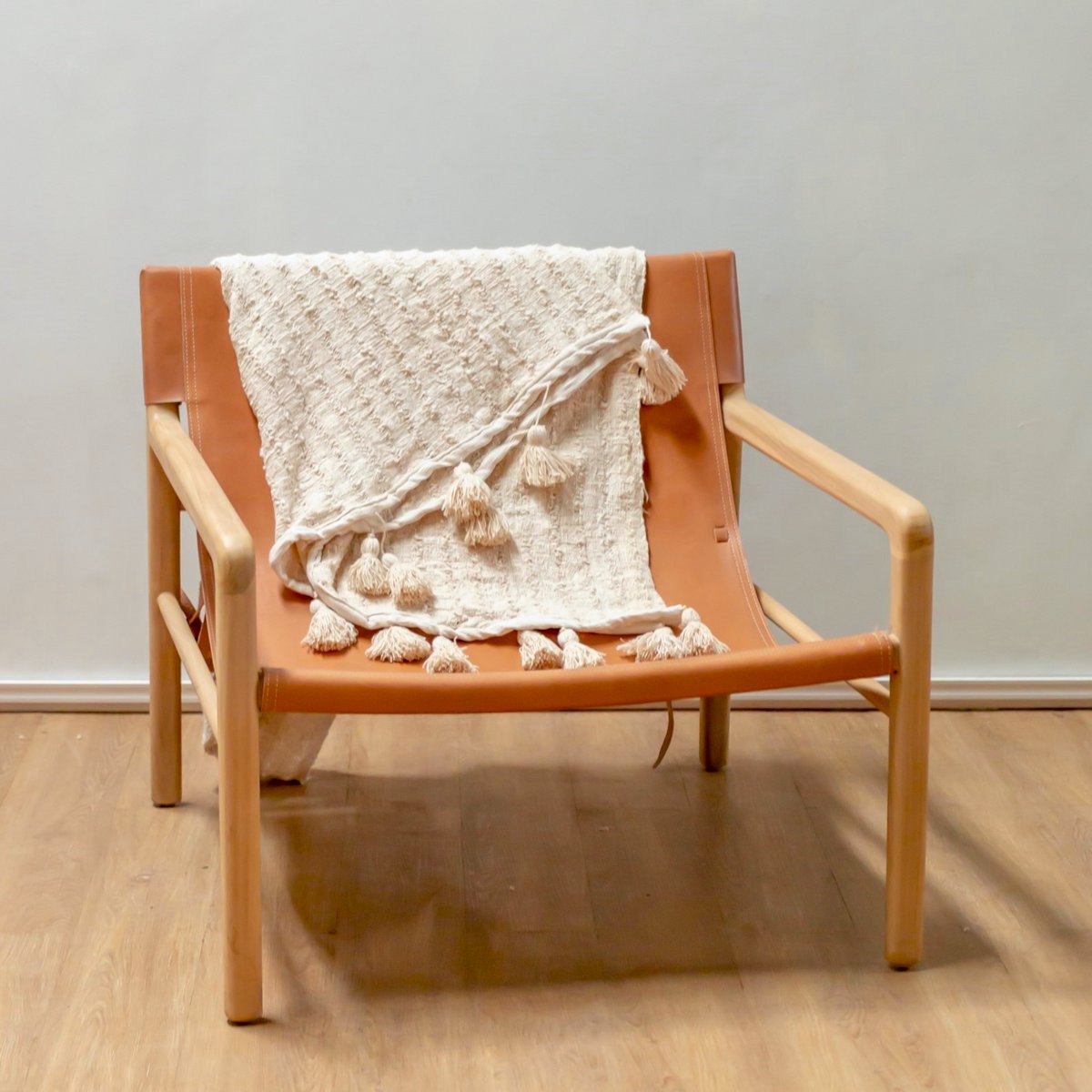 Plaid Tenun Katoen Boho - 110x200 cm