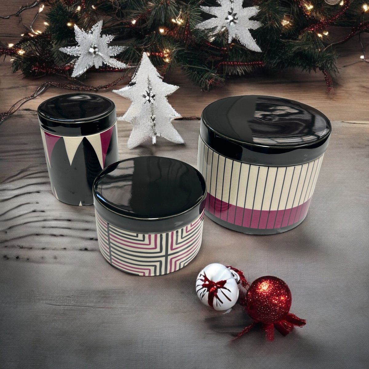 Keramische doos A-stijl en B-stijl (set van 2)