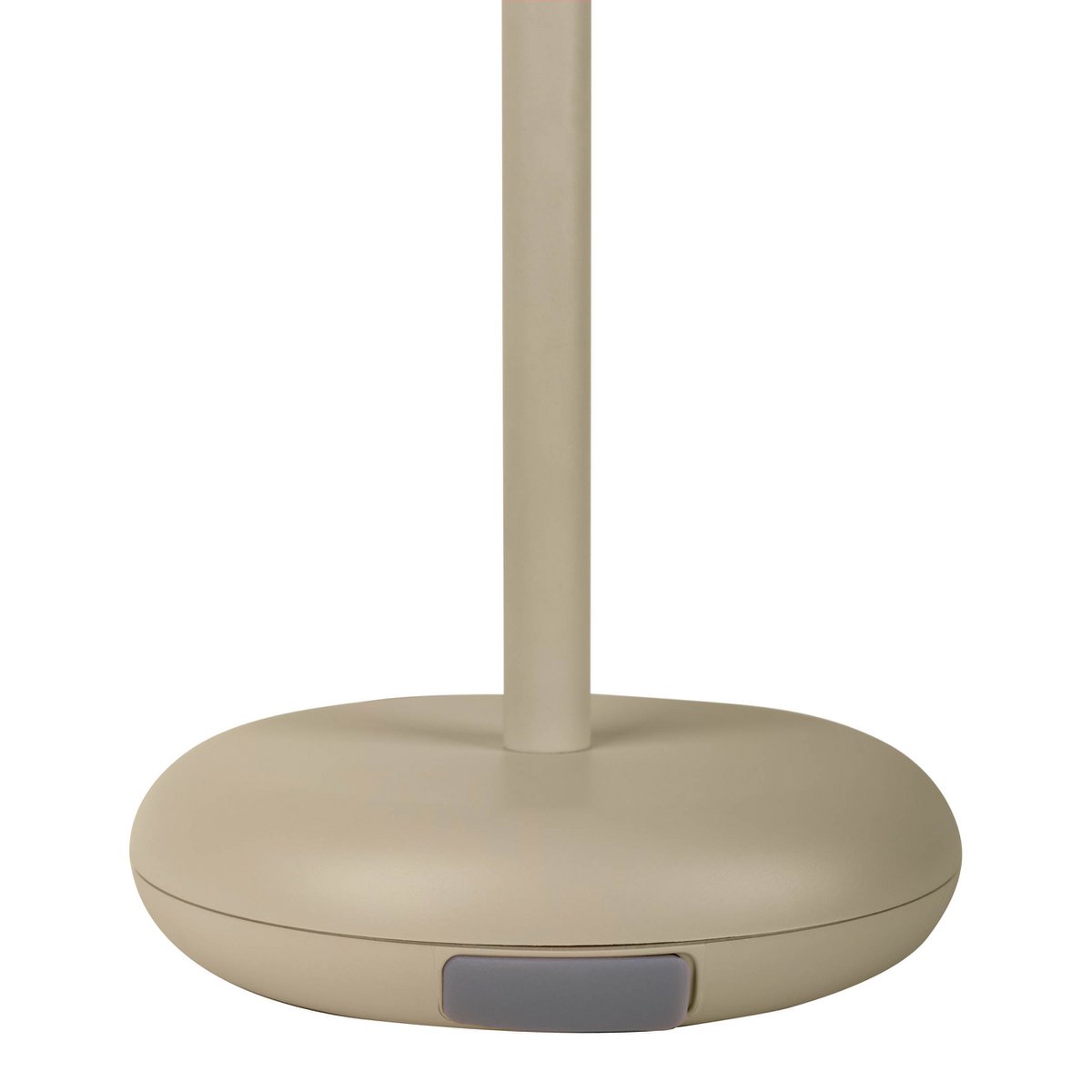 Noteloze tabletlicht "Pasi" voor buiten en binnen, gemaakt van metaal en plastic in beige, dimable, met aanraking en geheugenfunctie, ca. 26 cm hoog - OutHome