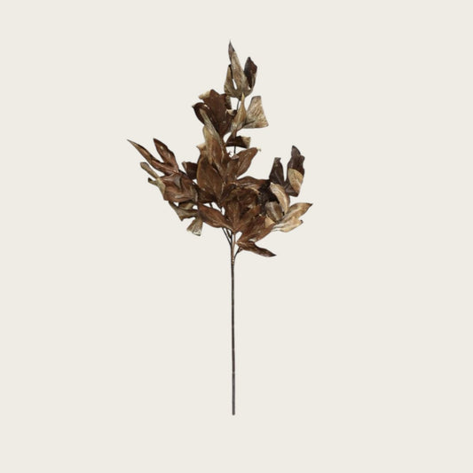 Zijden kunstbloem herfstserie bruin 66 cm