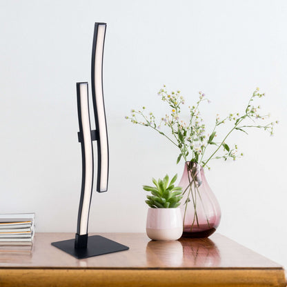 LED Tafellamp Onda Zwart - 44 cm