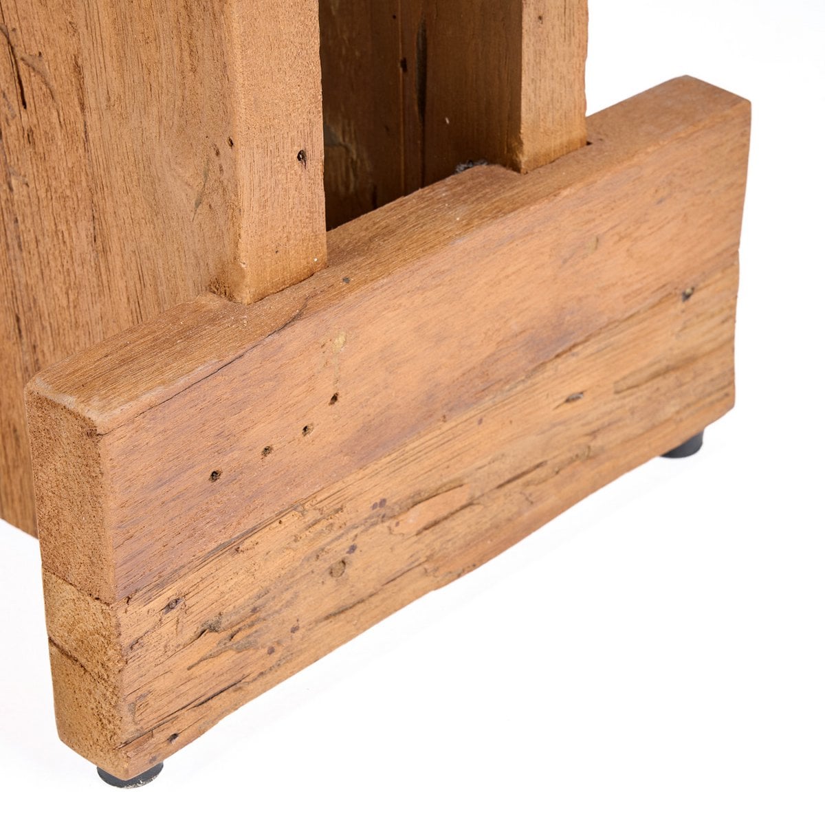 Teakhouten kruk Block naturel