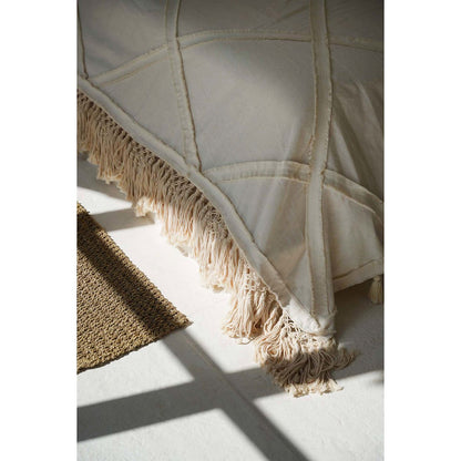 Katoen bedsprei Berber naturel