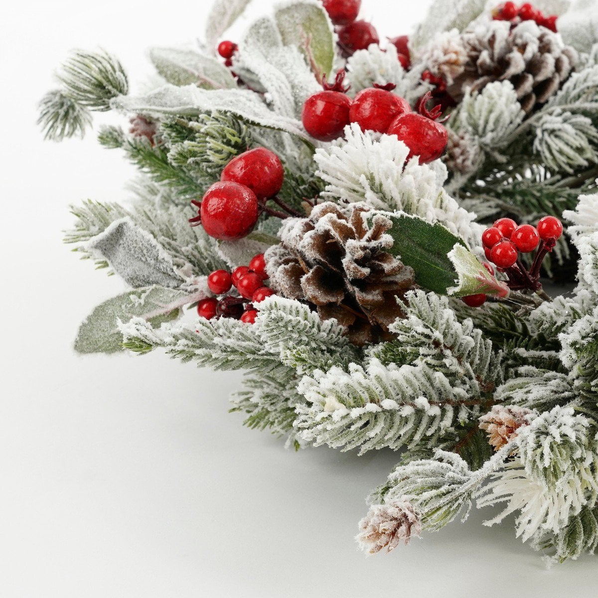 Kerstkrans Belfort Groen/Rood - Ø 50 cm