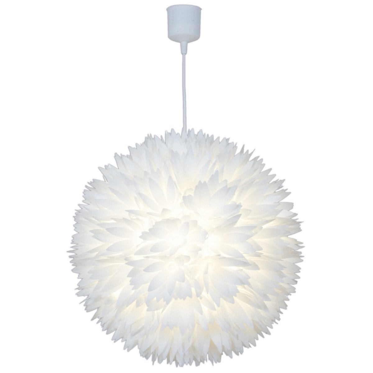 Hanglamp Lotus Wit Kunststof - Ø 47 cm