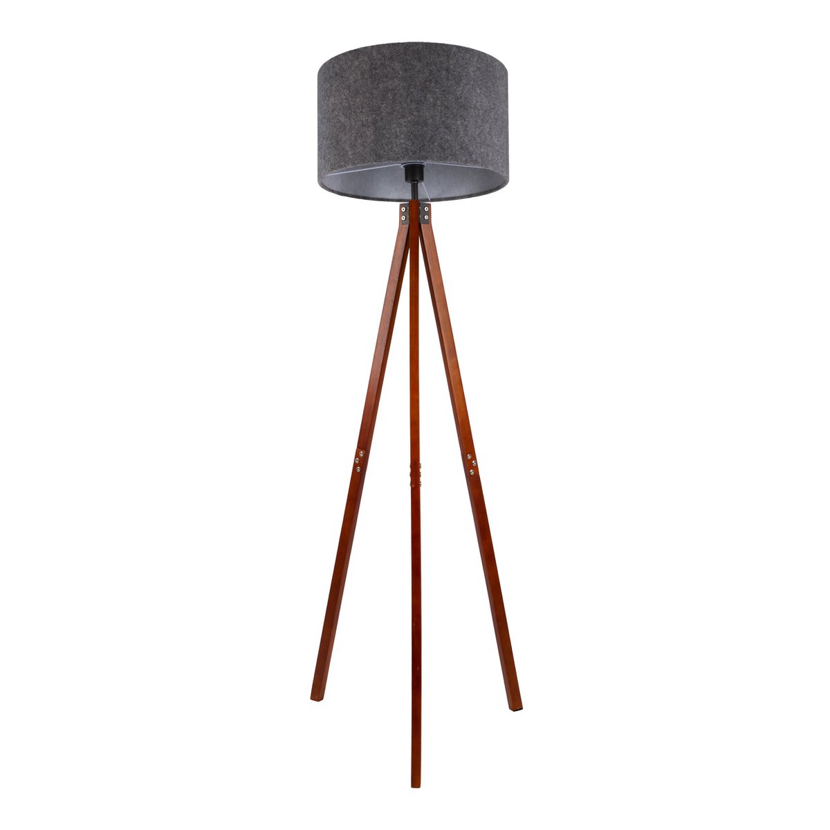 Vloerlamp Filco Hout/Kunststof Bruin/Grijs - 147 cm (E27)