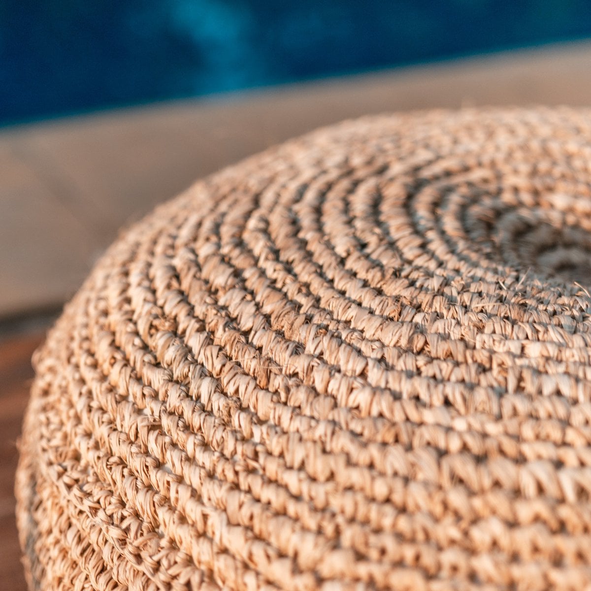 Poef Telu Raffia (2 maten)