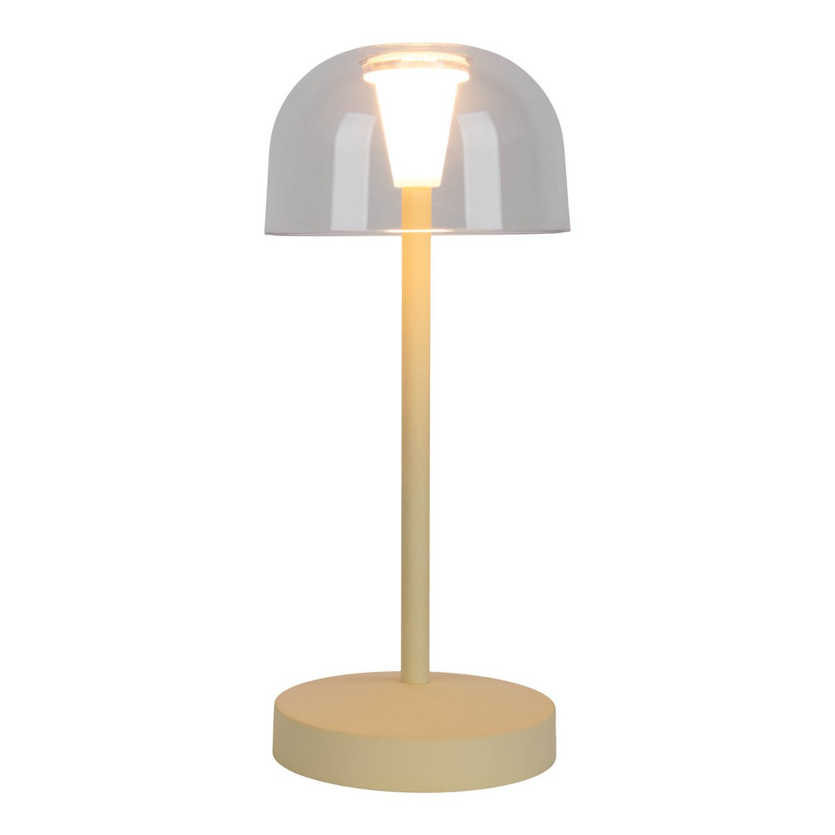 LED Acculamp Gomba Geel (Set van 2) - 18,5 cm