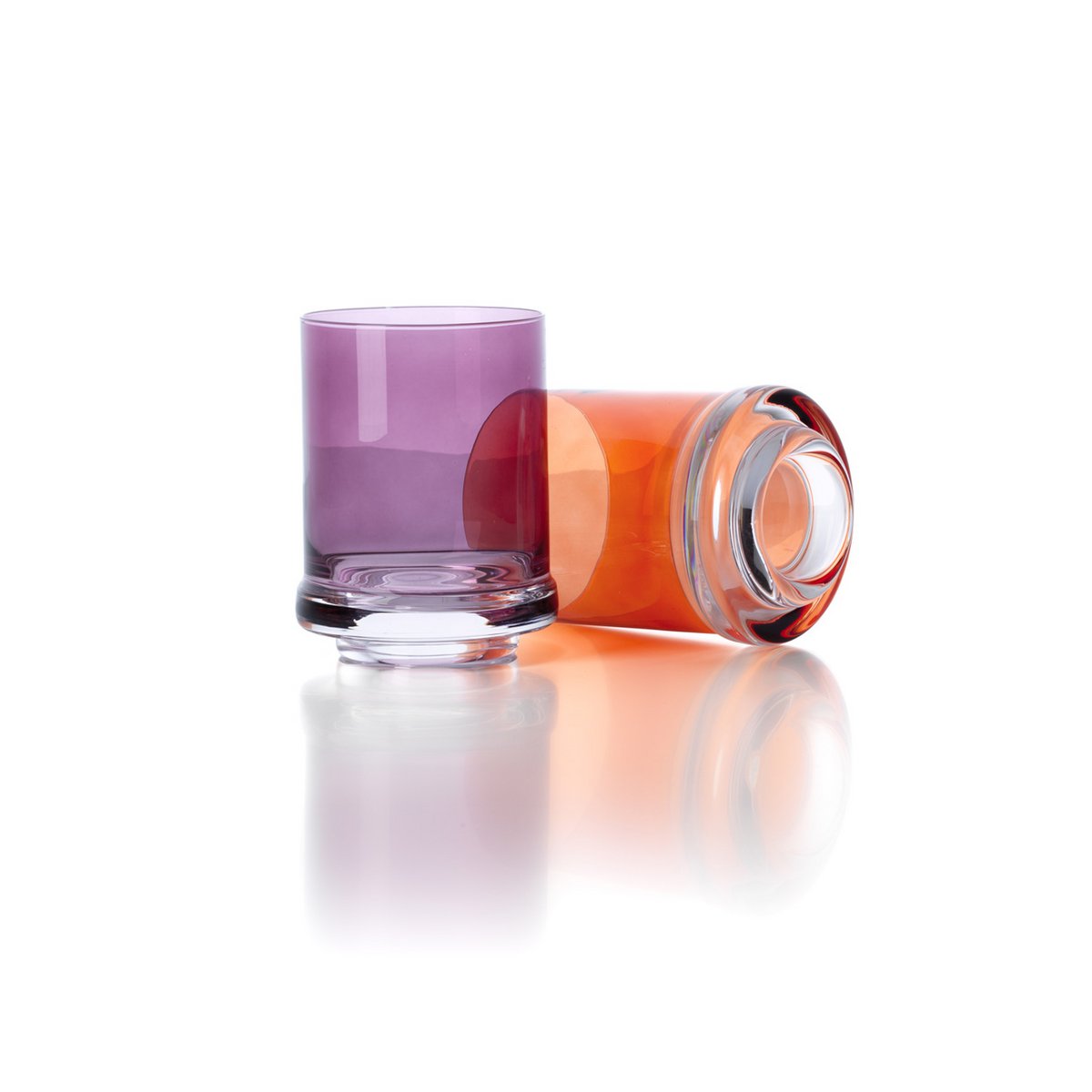 Glazen tumbler DOF oranje