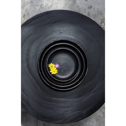 Terracotta bord Burned classic zwart - 30 cm