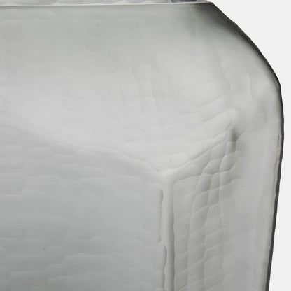 Glazen vaas Stone Smoke grijs mat