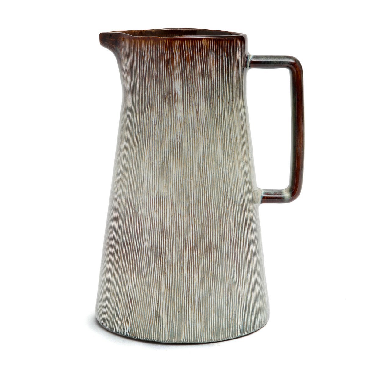 Porseleinen karaf Peniche creme/bruin - OutHome