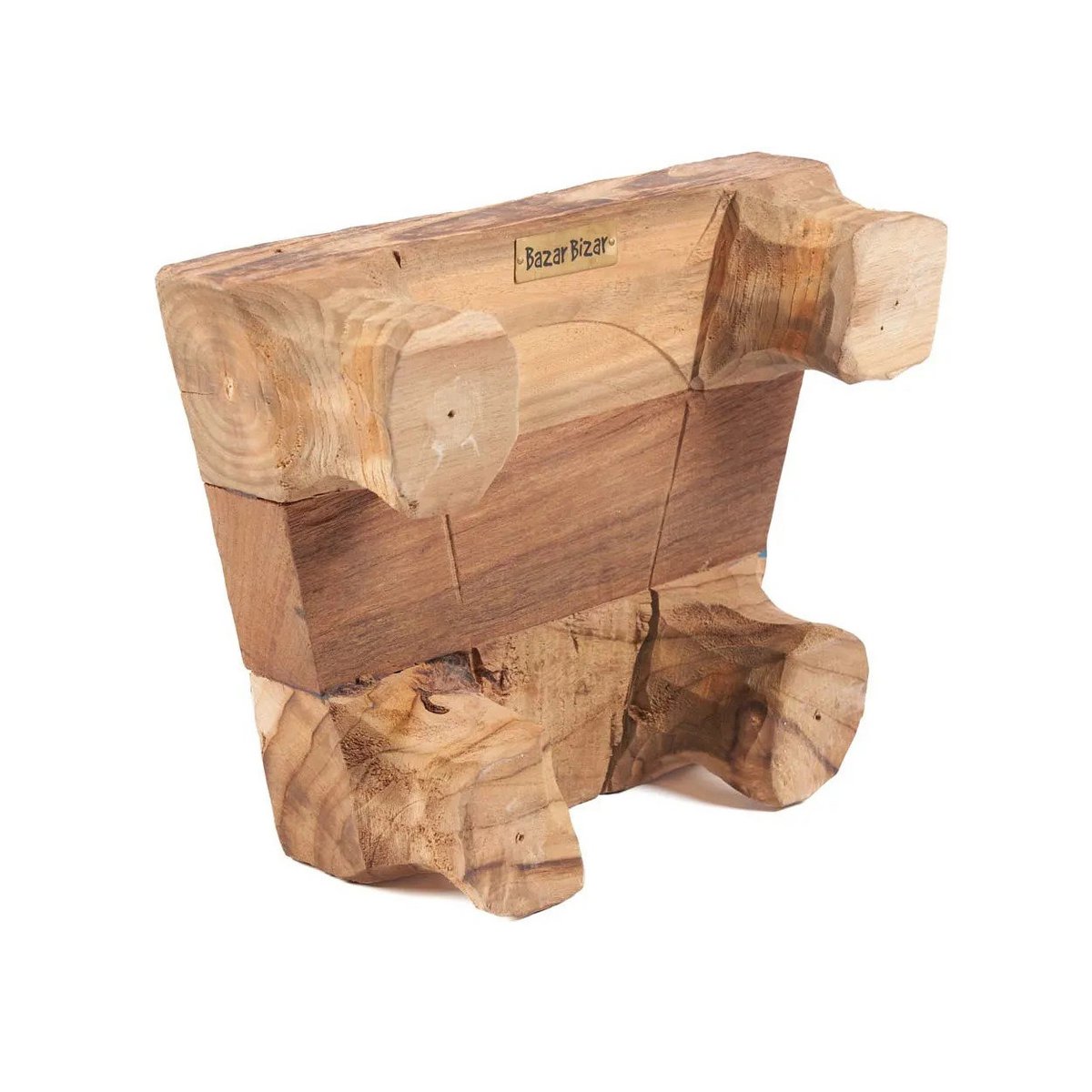 Teakhouten dienblad naturel